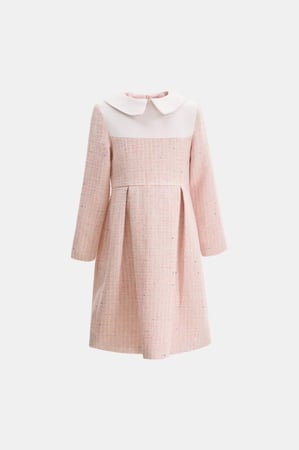 فستان تويد بكسرات