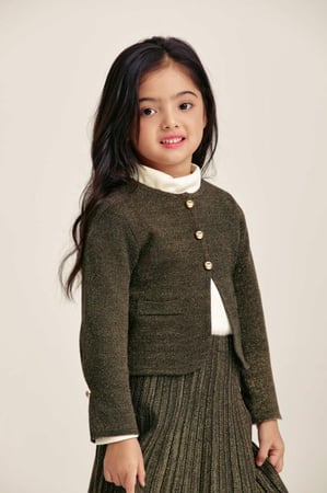 جاكيت لامع بأزرار