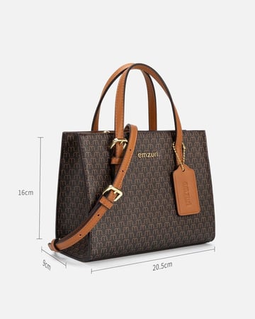 شنطة نسائية إمزوري بلون بني
