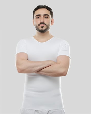 مشد رجالي نص كم  لشد البطن و الخصر تحت الثوب من بيكاتشي®