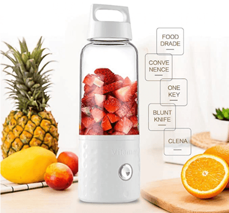 مكينة العصير المحمولة تعمل ببطاريات الليثيوم حجم 350مل و 500 مل