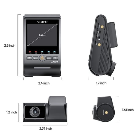 داش كام فيوفو أمامي خلفي - VIOFO A329S