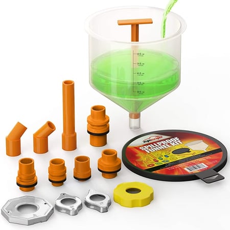 عدة تعبئة ماء الرادييتر