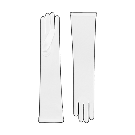 قُفازات قيادة طويلة للسيدات