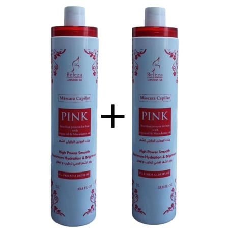 بروتين بينك من بليزا كوزمتيكس لترطيب ولمعان الشعر بزيت الأرجان والماكا