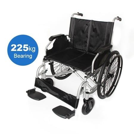 كرسي متحرك شديد التحمل لوزن حتى 225 كيلو24انش