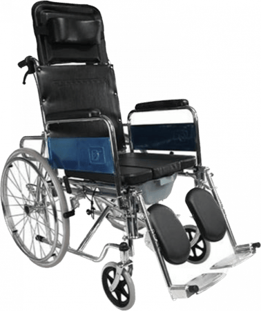 كرسي حمام  متحرك ظهر طويل رافع ارجل DY02608 – GC