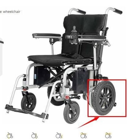 كرسي كهربائي خفيف الوزن قابل للطي DG
