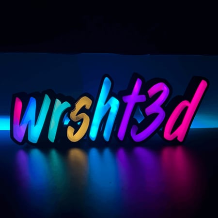 تصميم الحروف المضيئة