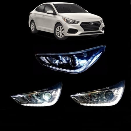 شمعات هيونداي اكسنت 2018 - 2022 رمش ليد