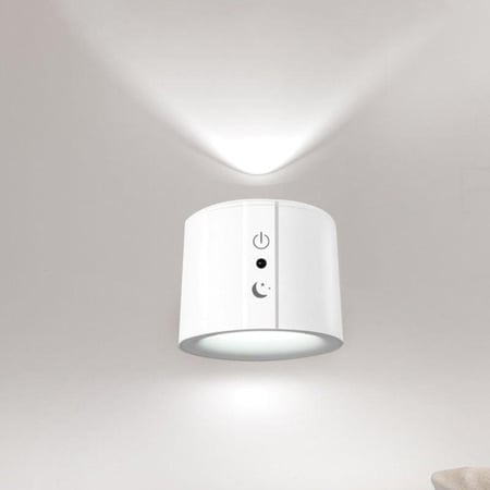 إضاءتين جدارية LED ، قابلة للدوران مع جهاز تحكم عن بعد
