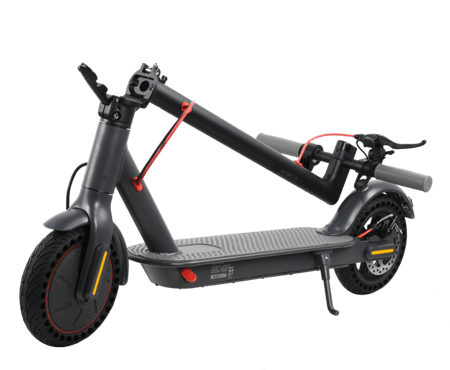 سكوتر كهربائي ذكي بسرعة قصوى 30 كم/ساعة قابل لاعادة الشحن لون اسود - من BASTEC
