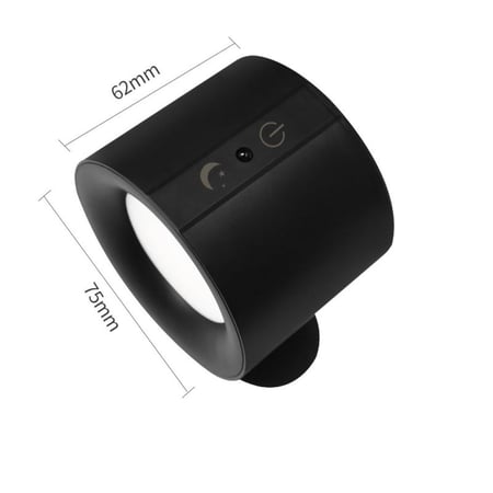 إضاءة جدارية LED ، قابلة للدوران مع جهاز تحكم عن بعد