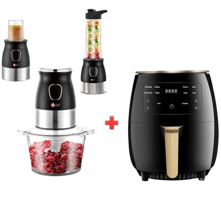 بكج القلاية الهوائية + الخلاط الكهربائي متعدد الإستخدامات 1x5