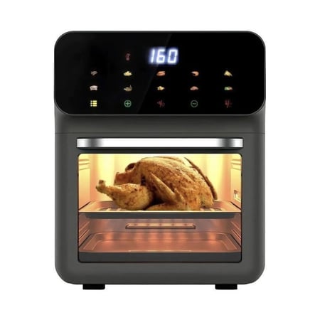 مقلاة هوائية من DENX بقوة 1350 واط، وسعة 12 لتر