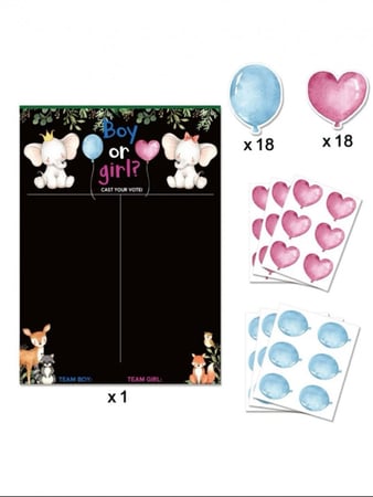 لوحة احتفال تحديد جنس المولود