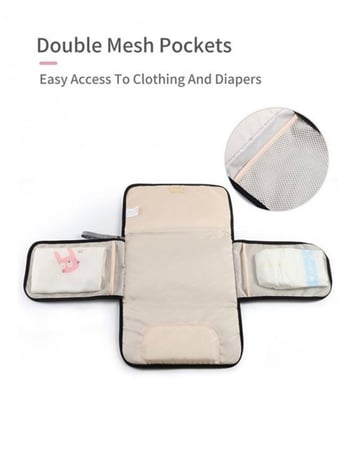 فرشة ولبادة وحقيبة تغيير الحفاظ