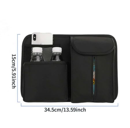 منظم للسيارة للمناديل والاغراض