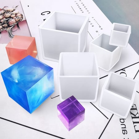 قوالب سيلكون مكعبات عدد 5 مكعبات