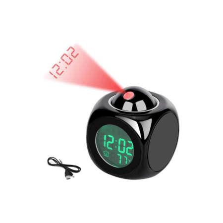 ساعة عرض رقمية متعددة الوظائف