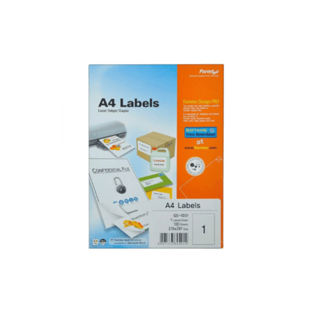 كرتون 100 ورق لاصق مقاس A4 مطفي GS-1001