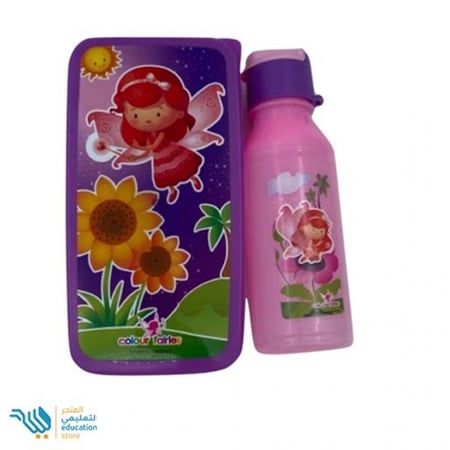 طقم علبة طعام مع مطارة بلاستك