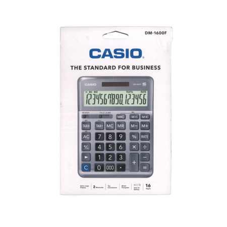 آلة حاسبة كبيرة 16 رقم كاسيو مع حاسبة الضريبة DM-1600F