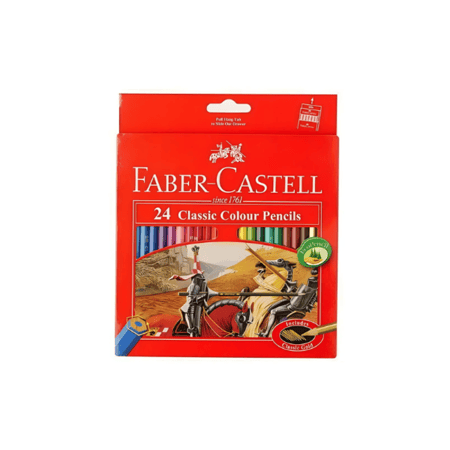 ألوان خشبية 24 لون فابر كاستل كرتون