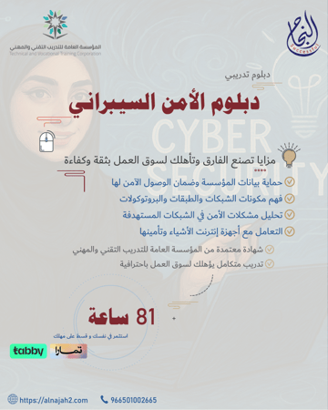 دبلوم الامن السيبراني ( رسوم الترم الاول)