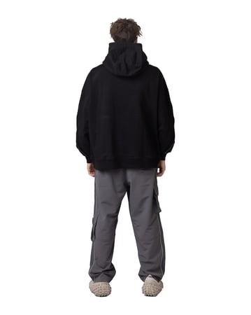 Hoodie with sleeve details