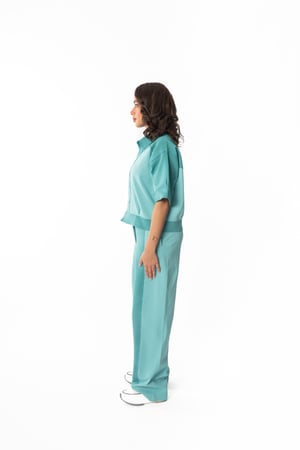 Button front shirt & pants set