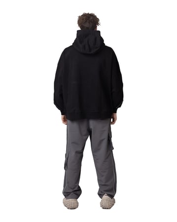 Hoodie with sleeve details