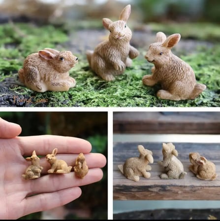 حيوانات مصغره للتيراريوم 3قطع