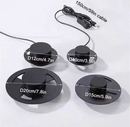 غطاء مع اضاءه خاصه للتيراريوم 20cm