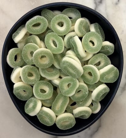 حلقات تفاح 100 جرام