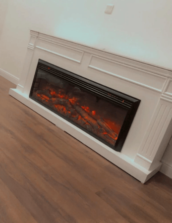 ديكور خشبي مع جهاز تدفئة مقاس125