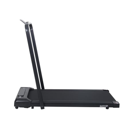 هلثكير جهاز سير كهربائي قابل للطي مع 3 شاشات ال اي دي – 116x56x99 سم - A01P - أسود