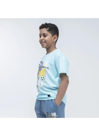 تيشيرت+شورت لايف ستايل ولادي من باتريك _ BTS-08A