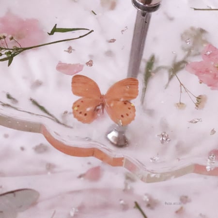 طبق حلوى فضي