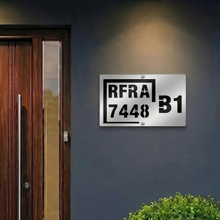 لوحة عنوان بيتك ورقم الفلة 8