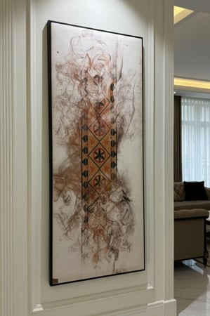 لوحة تراثية نجدية