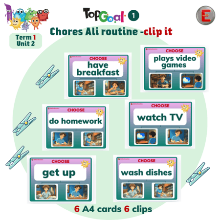 Unit 2-Chores -Ali routine -clip it
