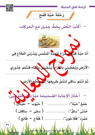 كراسة لغتي ثاني 1447 هـ | الفصل الأول