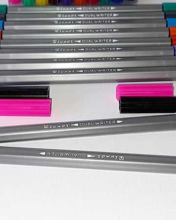 الوان تحديد برأسين فاين , مديم ,20لون