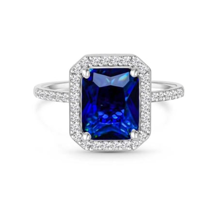 خاتم ذهب مزين بحجر الزركون