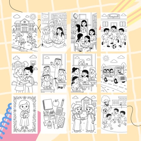 PDF نشاطات تلوين للمدارس