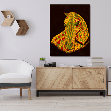 لوحة اخيل العربي تشكيلية  للإقتناء