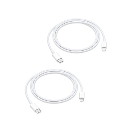 2 كيابل ايفون PD ضمان المتجر