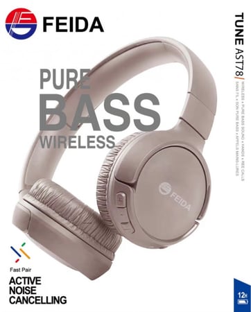 عرض سماعتين راس اللاسلكية مريحة الاستخدام ماركة فيدا AST75 FEIDA