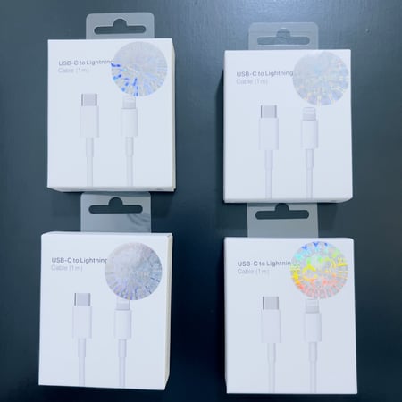 4 كيابل ايفون PD ضمان المتجر